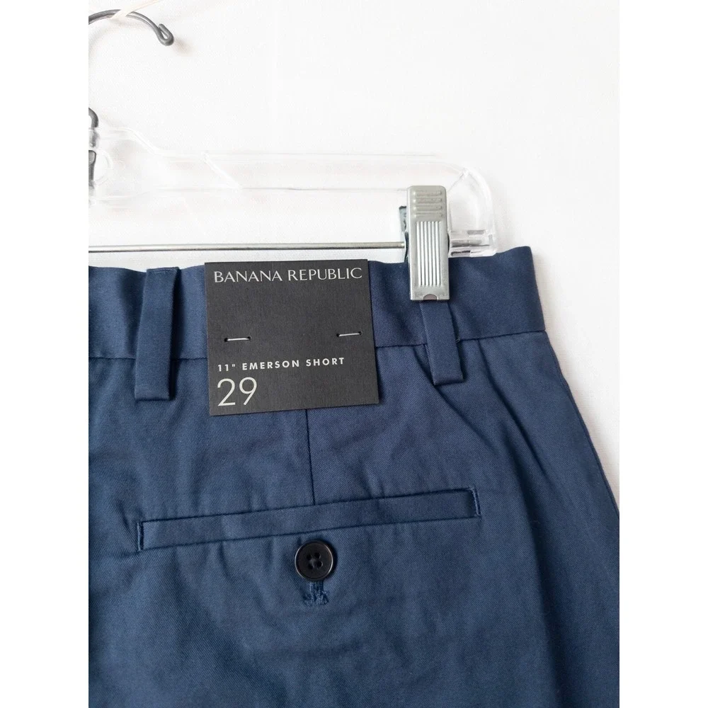 NWT‎ Banana Republic Emerson Shorts Mens 29 Blue Preppy 11 in Chino